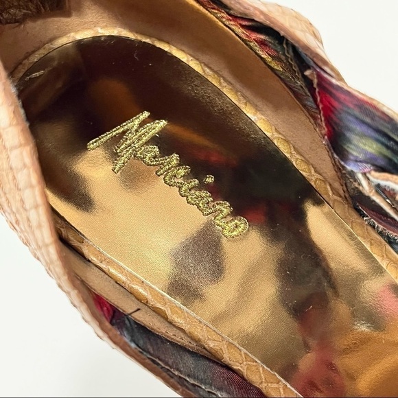 Marciano Braided Croc Heels w/ Ankle Strap Size 9M - Picture 11 of 16